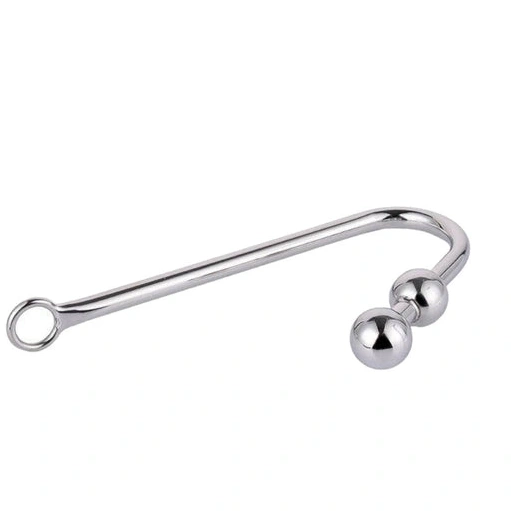 Steel 4417 Two Hook Pleasurable Anal Stainless Balls 0806